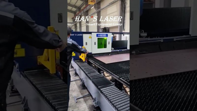 Лазерный широкоформатный станок Han's Laser! Стол 3х26 м! 12 кВт! #metalworking #lasercutting