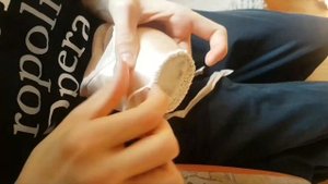 How to sew the pointe shoes for more comfortable standing // как обшивать пятаки пуант