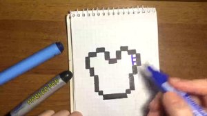 Как рисовать БРОНЮ ИЗ МАЙНКРАФТА по клеточкам?