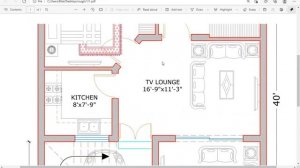 27' x 40' house plan / 4 marla / sketch/3d elevation # 38