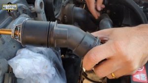 Mercedes W211 How to Replace a Thermostat / The engine does not warm up to 85/90 degrees!