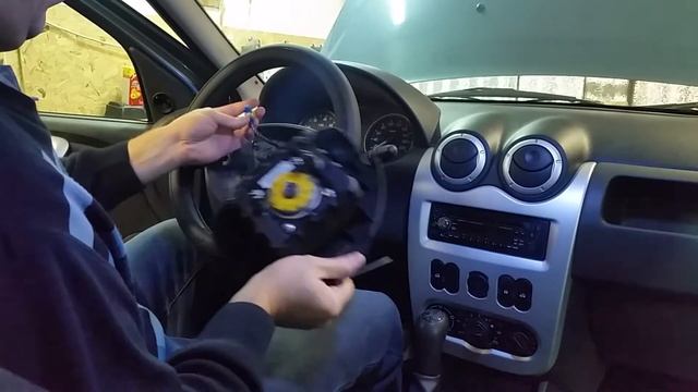 снять подушку безопасности рено логан смотреть онлайн