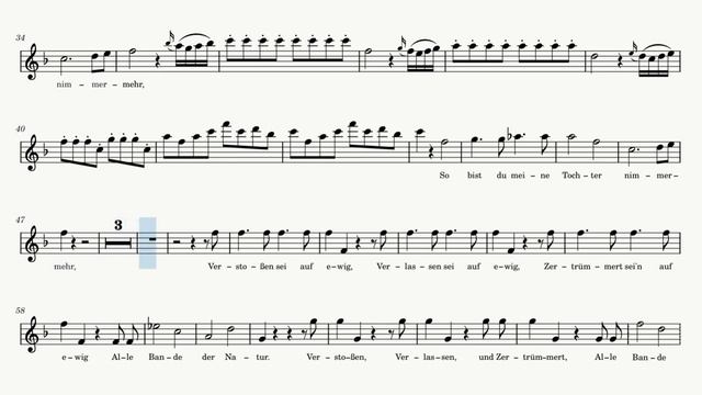 Der Hölle Rache - Queen of the Night Aria (Sheet Music Play Along) [C Instruments] смотреть онлайн
