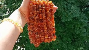 Янтарные бусы лечебные натуральный янтарь для здоровья, для щитовидки оптом розницу купить заказать