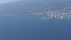 Большой Сочи и Кавказские горы с высоты птичьего полета