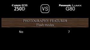 Canon EOS 250D vs. Panasonic Lumix G80: A Comparison of Specifications