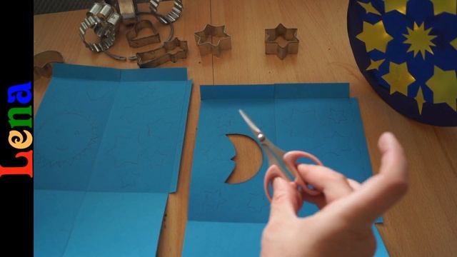 ??????v ??? ???? Laterne Sonne Mond und Sterne basteln ✨How to make paper lantern -как делать фонар смотреть онлайн