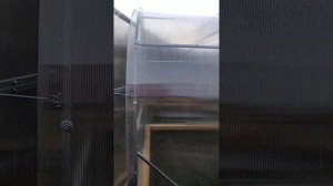 Теплица с раздвижной крышей