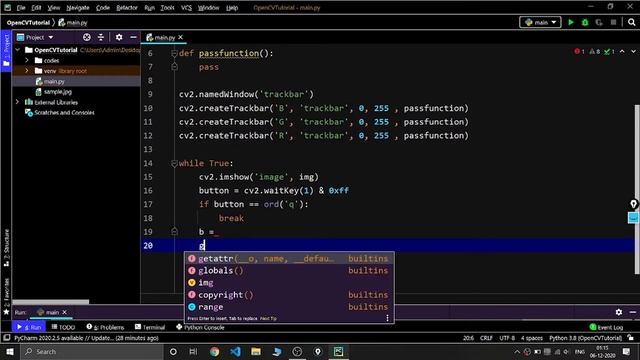 Trackbars in OpenCV | Part 7 смотреть онлайн