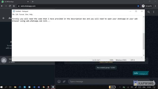 Send WhatsApp message on a loop смотреть онлайн