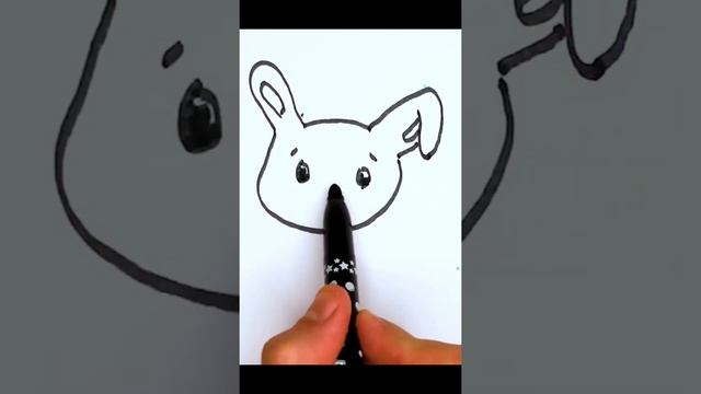 Drawing a rabbit for kids - Как нарисовать зайчика для детей