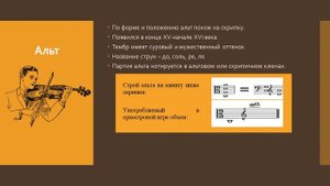 Видео-урок по дисциплине "Инструментоведение". Струнная группа симфонического оркестра