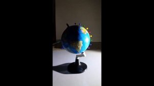 Сферическая модель земли. Смена дня и ночи.