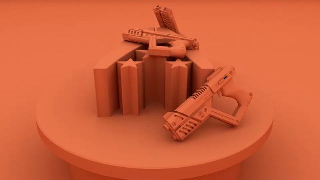 Mass Effect M4 Shuriken Clay Render смотреть онлайн