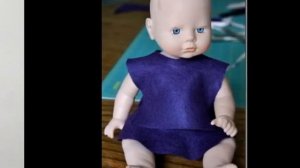 Как сшить для куклы ПЛАТЬЕ И КОСТЮМ за 5 минут  How to sew doll clothes for 5 minutes