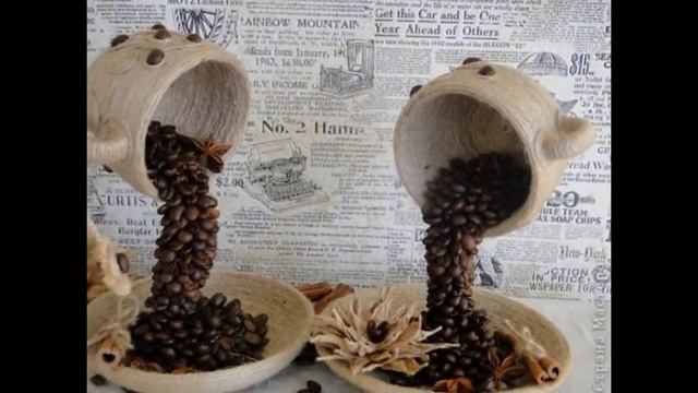 Идеи поделок из кофейных зёрен-поделки из кофейных зёрен смотреть онлайн