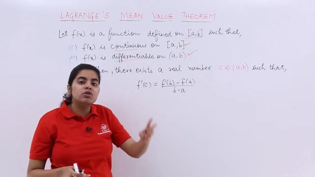 Class 12th – Lagrange's Mean Value Theorem Overview | Tutorials Point