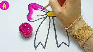 Как нарисовать БАНТИК | РАСКРАСКА Бантик для малышей