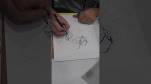 Chris Burnham  5 min sketch of the green goblin at San Diego comic con 2016