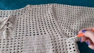 🧶Мужская футболка-сетка. Объяснялочка.