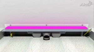 Монтаж   Желоб  водоотводящий Alca Plast APZ4