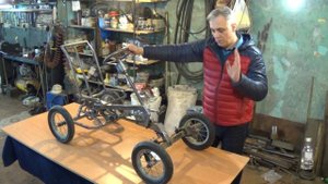 Веломобиль Альтаир 237-2 перед покраской. Своими руками. Homemade velomobile..mp4