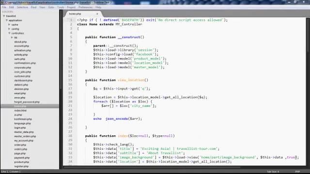 PHP codeigniter serching filter