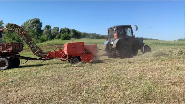 Делаем тюки | Пресс-подборщик СИПМА sipma z 224/1 | МТЗ-82 смотреть онлайн