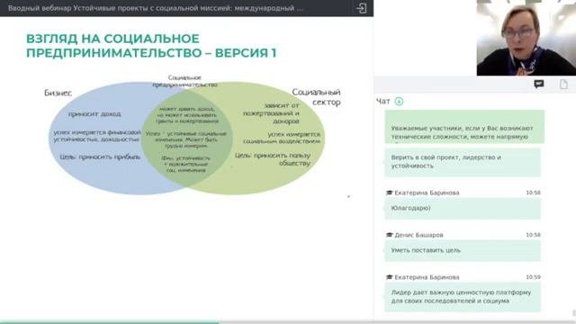 Вебинар 1. Курс «Устойчивое развитие и лидерство»
