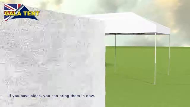 3m x 6m How To Erect A White Gala Tent Pro-40 Gala Shade Gazebo Assembly Instructions