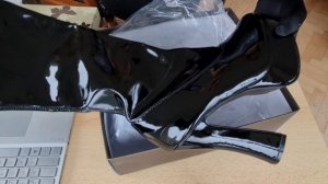 ☀️ПОЧТА ?  РАСПАКОВКА И ПРИМЕРКА ЛАКОВЫХ САПОГ ??