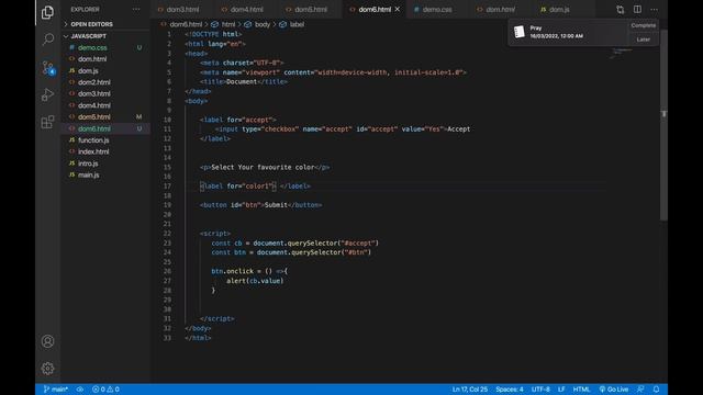 FULL JAVASCRIPT WEB DEVELOPMENT COURSE 2022 : PART ELEVEN | JavaScript Form Processing |