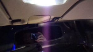 Плафон освещения салона от "Приоры" в ВАЗ-2107 и Подсветка ног.