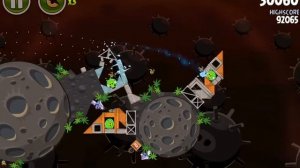 Angry Birds Space - Level D-24 - 3 Stars Walkthrough - Danger Zone