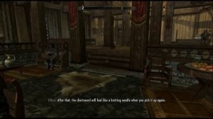 Skyrim: Ria never held a knitting needle