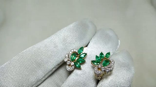 Серьги с изумрудами смотреть онлайн