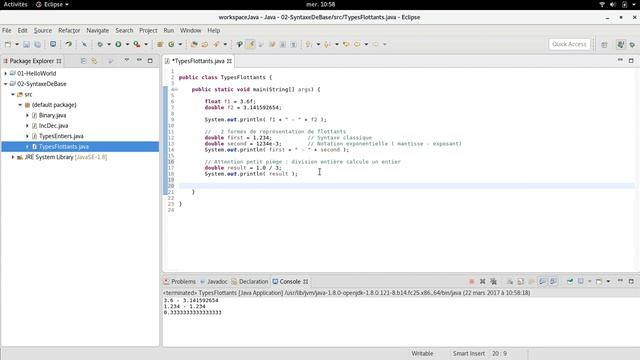TUTO Java - Manipulation des types flottants en Java смотреть онлайн