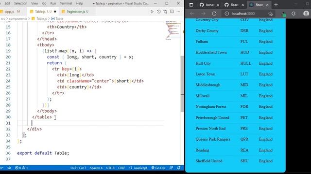 Pagination in ReactJS without a CSS Framework смотреть онлайн