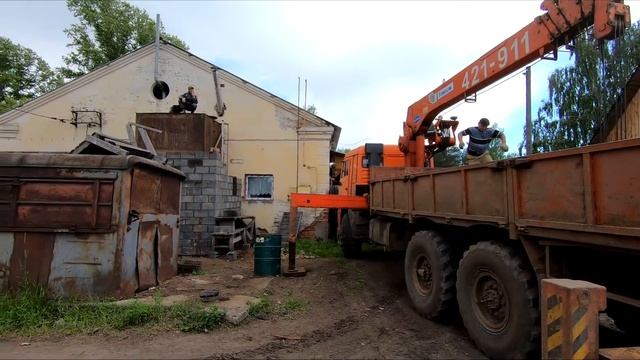 Пристройка к зданию за три дня. Жизнь в деревне. смотреть онлайн