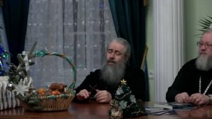 Колядки митр. Илариону и его поздравление братии. Братский хор Святогорской Лавры