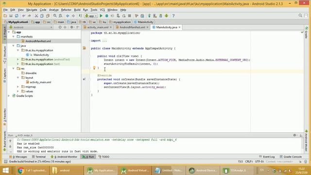 [Android] แอพที่เลือกรูปจาก Gallery มาแสดง смотреть онлайн