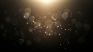 Анимированный абстрактный фон:  золотые частицы