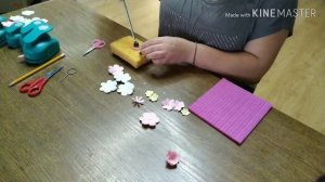 бумажный цветок  яблони