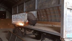 ПЕРЕОБОРУДОВАНИЕ ПРИЦЕПА ЗИЛ ГКБ 819   В ЗЕРНОВОЗ НА ОБЪЕКТЕ ЗАКАЗЧИКА.   ПТС ЗИЛ ГАЗ