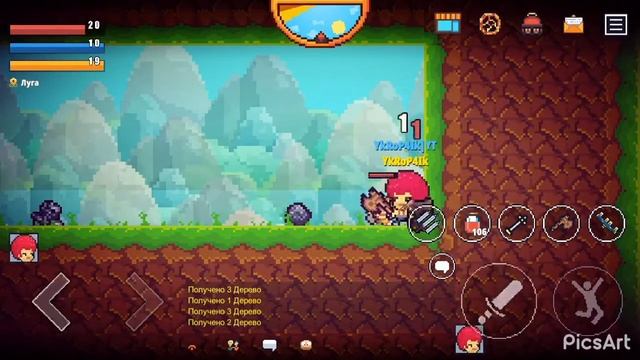 Сегодня мы с лимончиком играем в Pixel Survival Game 2.0!#1 смотреть онлайн