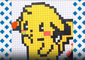 Рисуем Пикачу по клеткам