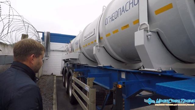 ПРО вакуумный полуприцеп на шасси Steelbear. смотреть онлайн