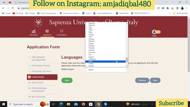 Study in Italy 2024 | How to Apply Sapienza University of Rome | Master & Bachelor Admission Detail