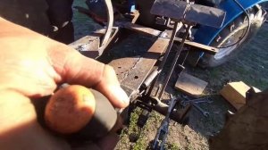 Усилення рами мототрактора і доопрацювання коробки