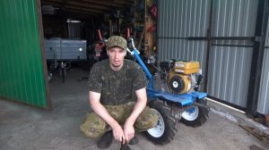 Установка резины КАМА 421 + опорные подшипники на мотоблок НЕВА МБ2